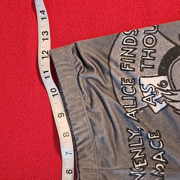 DISNEY Alice in Wonderland leggings Lrg READ BELOW SEE MEASUREMENTS women or kid - Picture 3 of 8